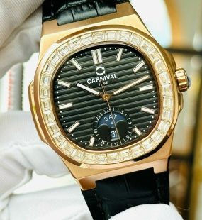 Carnival Nautilus 8110g Dây Da đen