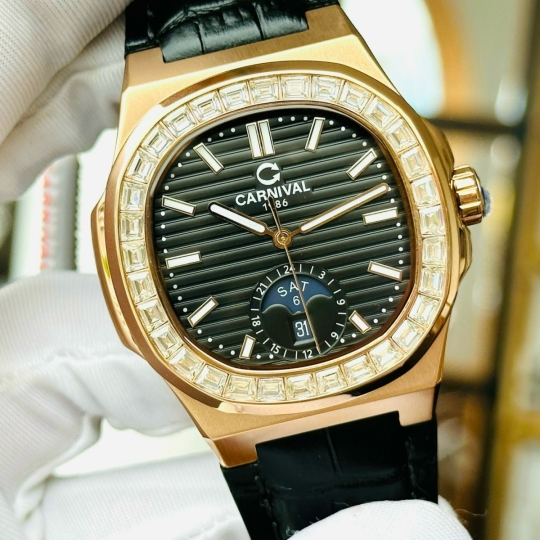 Carnival Nautilus 8110g Dây Da đen