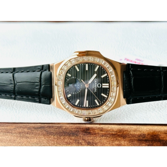 Carnival Nautilus 8110g Dây Da đen