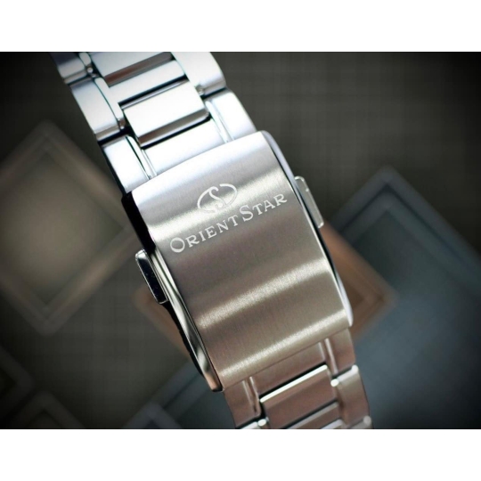Orient Star semi skeleton BLue green Grandient MOP Dial - RK-BY0001A 